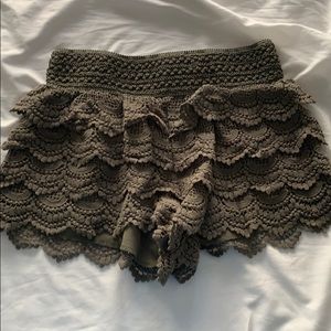 Olive green shorts